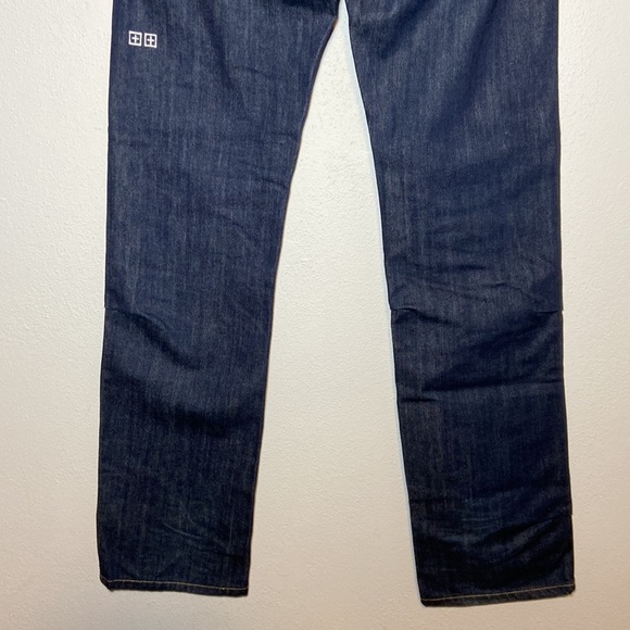 Ksubi Dee Dee Jeans Raw Rinse Indigo Dark Wash Straight Leg Button Fly Size 31 - Picture 5 of 10